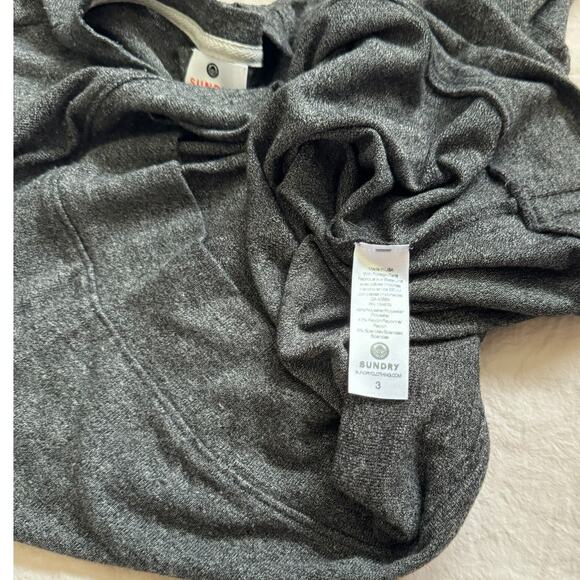 Sundry Center Stripe Shauna Sweatshirt - Size Large - Picture 4 of 4